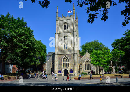 Str. Mary die Jungfrau Kirche, Str. Marys Butts, Reading, Berkshire, England, Vereinigtes Königreich Stockfoto