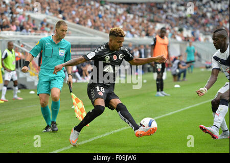 Bordeaux, Frankreich. 9. August 2015. Französischen Liga 1 Fußball Saisonauftakt Brordeaux im Vergleich zu Reims. FREDERIC BULOT (Reims) © Action Plus Sport/Alamy Live News Stockfoto