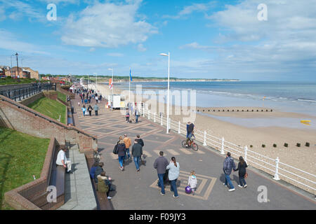 Bridlington North Sands Promenade - Bridlington, Yorkshire, Großbritannien Stockfoto