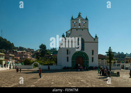 Iglesia de San Juan Bautista, San Juan Chamula, Mexiko Stockfoto