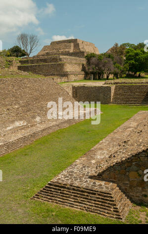 Sportplatz, Monte Alban, Mexiko Stockfoto