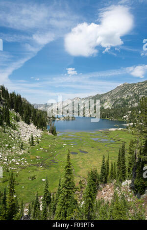 Steamboat-See in Oregon Wallowa Mountains. Stockfoto