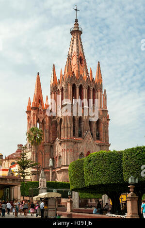 Parroquia de San Miguel Arcangel, San Miguel de Allende, Mexiko Stockfoto