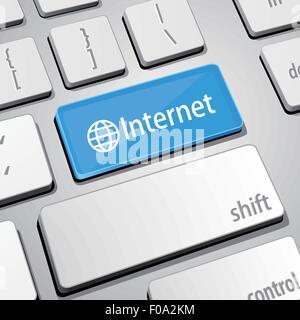 Internet-Tastatur Stock Vektor