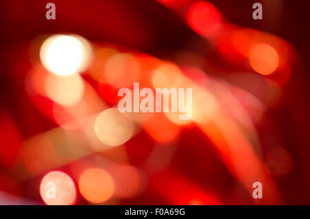rot abstrakt Bokeh Lichter Hintergrund unscharf Stockfoto