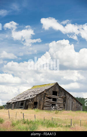 Alte Scheune in Long Valley, Oregon. Stockfoto