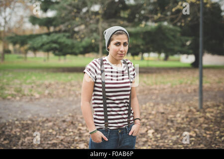 Teenager im park Stockfoto