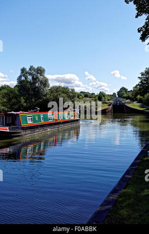 Caen Hill Flug von Sperren in der Nähe von Devizes Wiltshire. Stockfoto