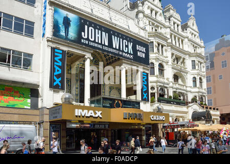 Empire Leicester Square Kino und Casino, Leicester Square, West End, City of Westminster, London, England, Vereinigtes Königreich Stockfoto