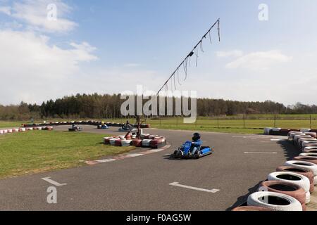 Kartbahn Schloss Dankern in Haren, Niedersachsen, Deutschland Stockfoto