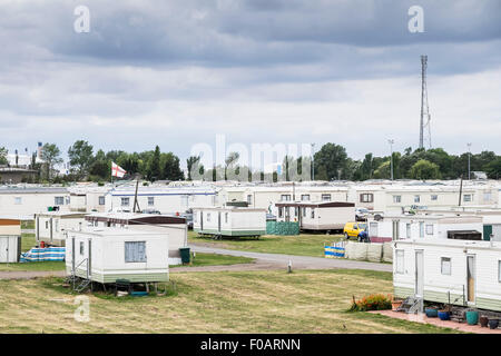 Canvey Island - Thorney Bay Village. Ein Residential Caravan Park auf Canvey Island, Essex Stockfoto