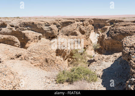 Sesriem Canyon, Namib-Naukluft-Nationalpark, Sossusviei, Namib-Wüste, Hardap Region, Republik Namibia Stockfoto