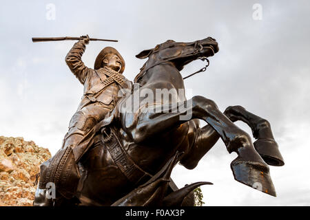 Reiterstatue von General Francisco Villa repräsentieren die Entnahme von Zacatecas. Zacatecas, ZAC. Mexiko Stockfoto