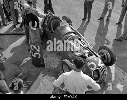 Maserati 4CLT Rennwagen in Monza der 1940er Jahre Stockfoto