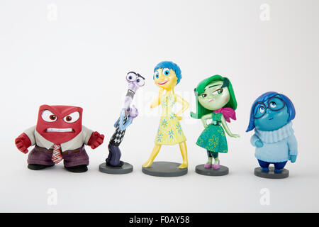 Disneys Inside Out Filmfiguren Stockfoto