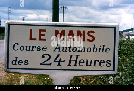 Le Mans 24 Stunden Rennen Sign. Stockfoto