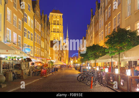 Mariacka Straße in der Altstadt von Danzig, Polen Stockfoto