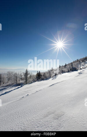 Sonne, Schnee, China Stockfoto