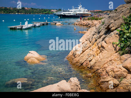 schöne Dorf Porto Cervo, das wichtigste Zentrum der Costa Smeralda, Sardinien Stockfoto