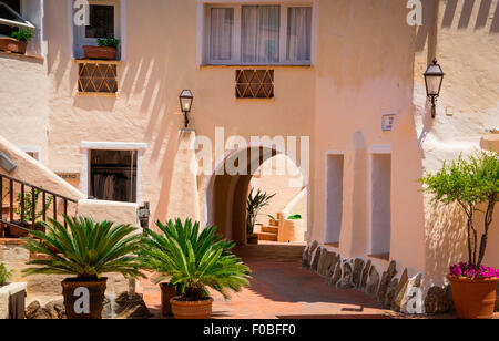 schöne Dorf Porto Cervo, das wichtigste Zentrum der Costa Smeralda, Sardinien Stockfoto