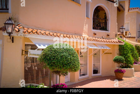 schöne Dorf Porto Cervo, das wichtigste Zentrum der Costa Smeralda, Sardinien Stockfoto