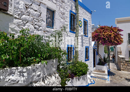 Typische alte Bodrum Steinhaus in Bodrum, Türkei. Stockfoto