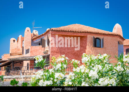 schöne Dorf Porto Cervo, das wichtigste Zentrum der Costa Smeralda, Sardinien Stockfoto