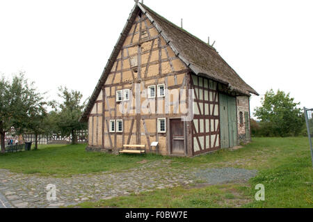 Altes Haus Mademuehlen Baujahr 1709, Stockfoto