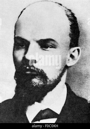 Lenin (Wladimir Iljich Uljanow), 22.4.1870 - 21.1.1924, russischer Politiker, Porträt, 1897, Stockfoto