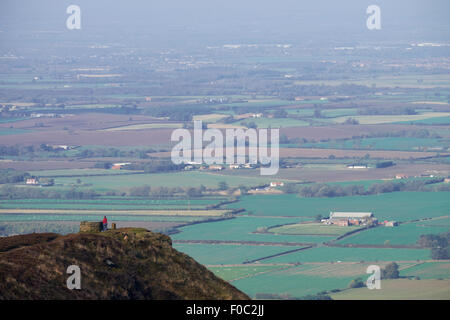 Aussicht von der Cleveland Art und Weise, North York Moors, UK. Stockfoto