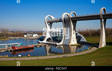 Falkirk Wheel Schottland, Vereinigtes Königreich Stockfoto