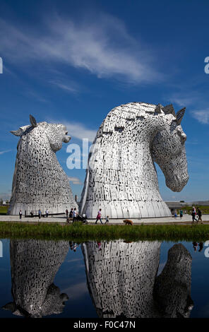 Die Kelpies, Helix Park, Falkirk, Schottland Stockfoto