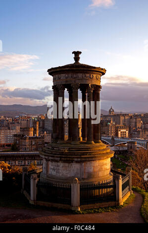 Dugald Stewart Monument, Calton Hill Edinburgh Schottland UK Stockfoto