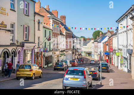 Ross auf Stadtzentrum Wye River Wye Valley, Herefordshire, England, UK, EU, Europa Stockfoto