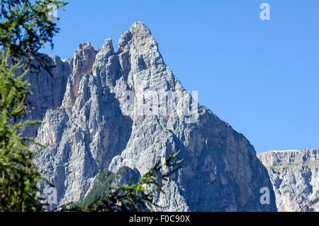 Santnerspitze, Schlern, Seiser Alm, Stockfoto