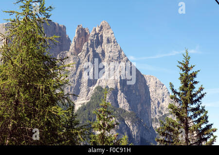 Santnerspitze, Schlern, Dolomiten Stockfoto