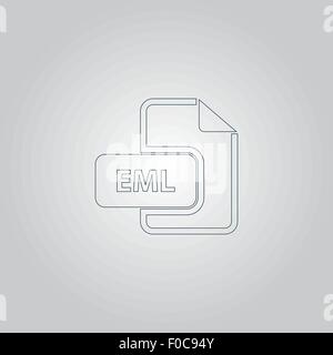 Eml-Datei-Format-Icon-Vektor. Stock Vektor