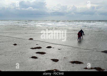 Gewitter, Kueste, Meer, wetter Stockfoto