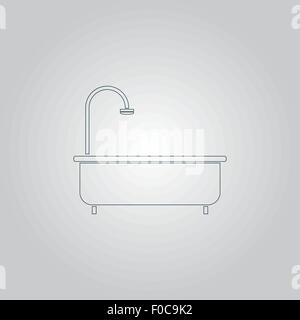 Badewanne-Symbol Stock Vektor