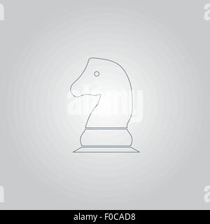 Schach-Ritter-Symbol Stock Vektor