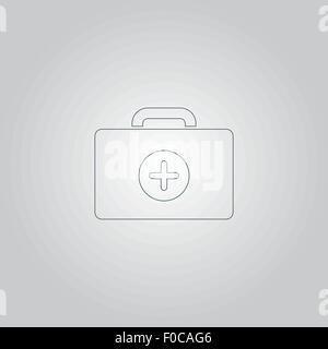 Medizinische Feld, modernen flach-Symbol Stock Vektor