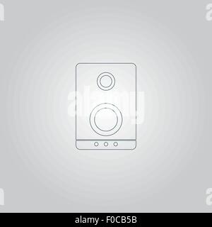 Musik-Lautsprecher-Symbol Stock Vektor