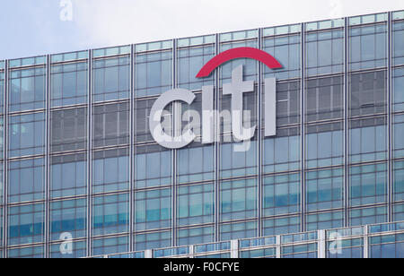 Citigroup-Zentrale HQ, Citigroup Centre, 25 Canada Square, Canary Wharf, London Stockfoto