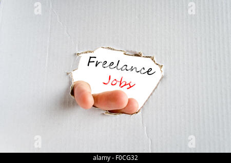 Freie Arbeitsplätze Textkonzept isoliert auf weißem Hintergrund Stockfoto