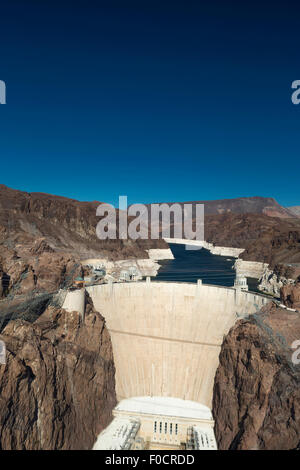 SOUTH FACE HOOVER DAM BLACK CANYON LAKE MEAD NEVADA, USA Stockfoto