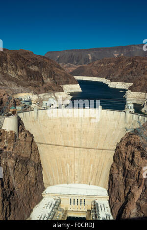 SOUTH FACE HOOVER DAM BLACK CANYON LAKE MEAD NEVADA, USA Stockfoto