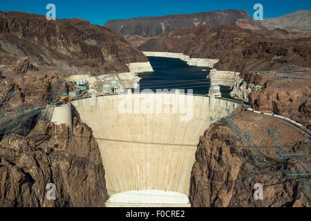 SOUTH FACE HOOVER DAM BLACK CANYON LAKE MEAD NEVADA, USA Stockfoto