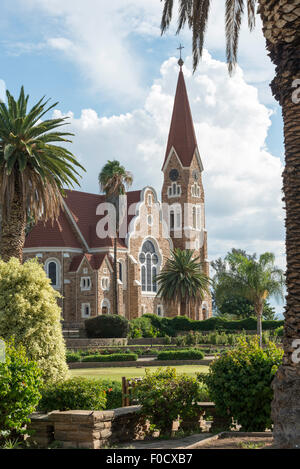 Evangelische Christuskirche vom Parlament Gärten, Robert Magabe Avenue, Windhoek (Windhuk), Khomas Region Republik Namibia Stockfoto