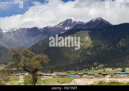 Schöne Landschaft in Tibet, China Stockfoto