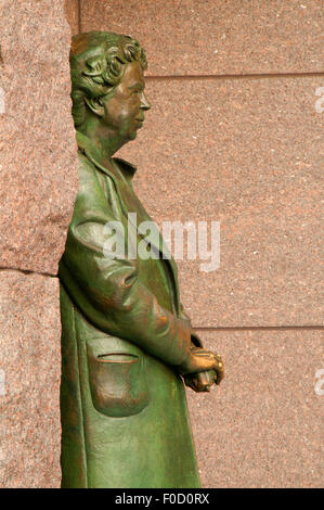 Eleanor Roosevelt Statue, Franklin Delano Roosevelt Memorial, National Mall, District Of Columbia Stockfoto